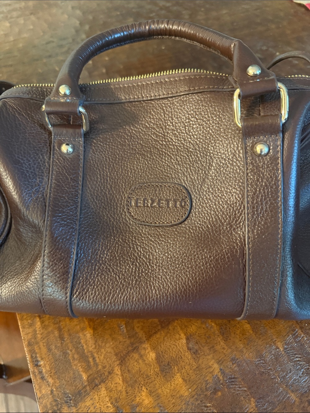 Terzetto Brown Leather Purse